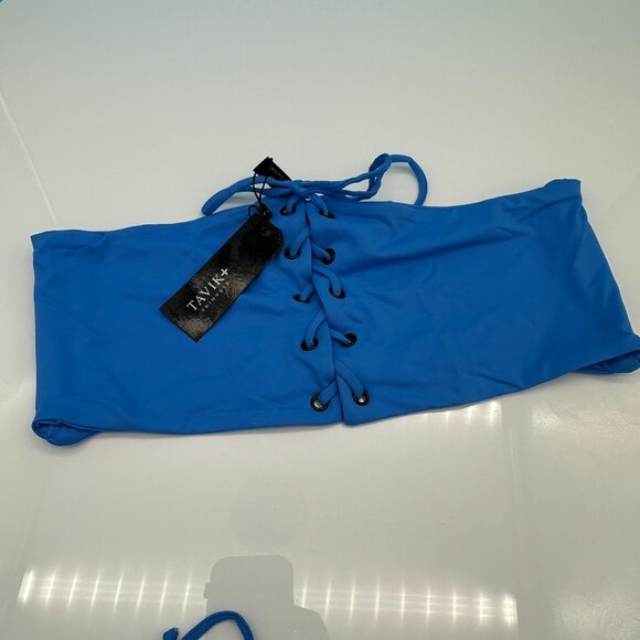 Tavik Women's Mirage Top‎ / Jax Tie Side Swim Combo Set, Size Large, Marina Blue - Picture 3 of 13
